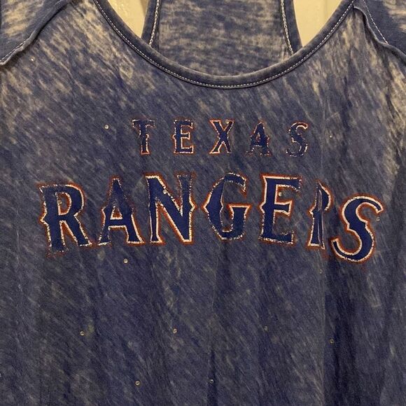 MLB Texas Rangers Touch by Alyssa Milano Women's Navy Tank Top Size Medium NWOT - Picture 3 of 8